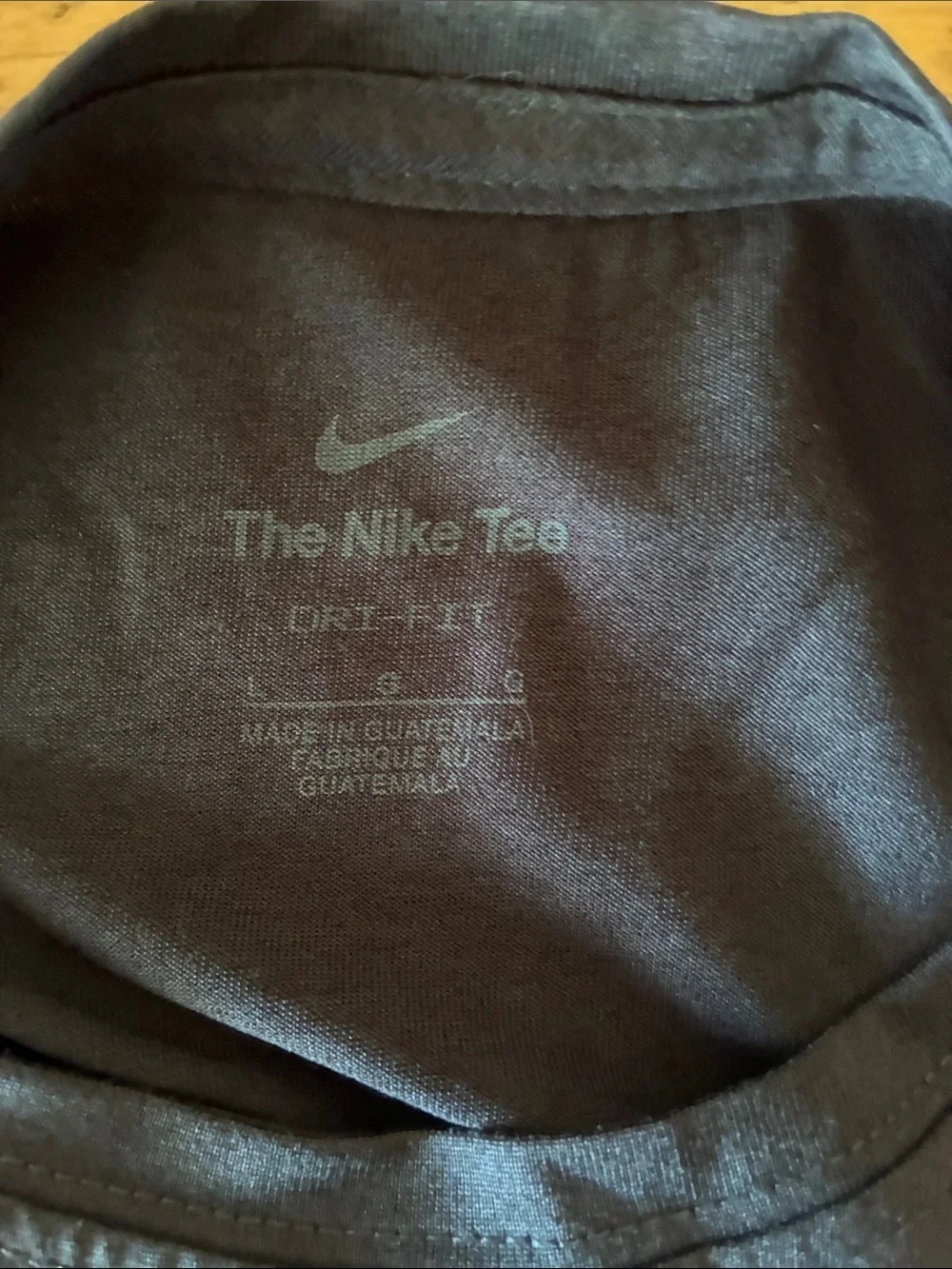Nike Long Sleeve Shirt in Dark Navy with White Swoosh